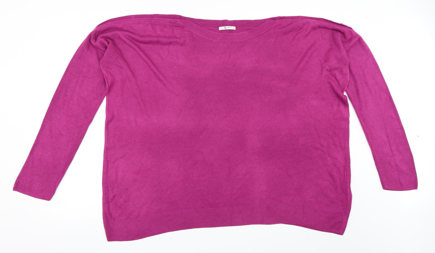 TU Womens Purple   Pullover Jumper Size 20