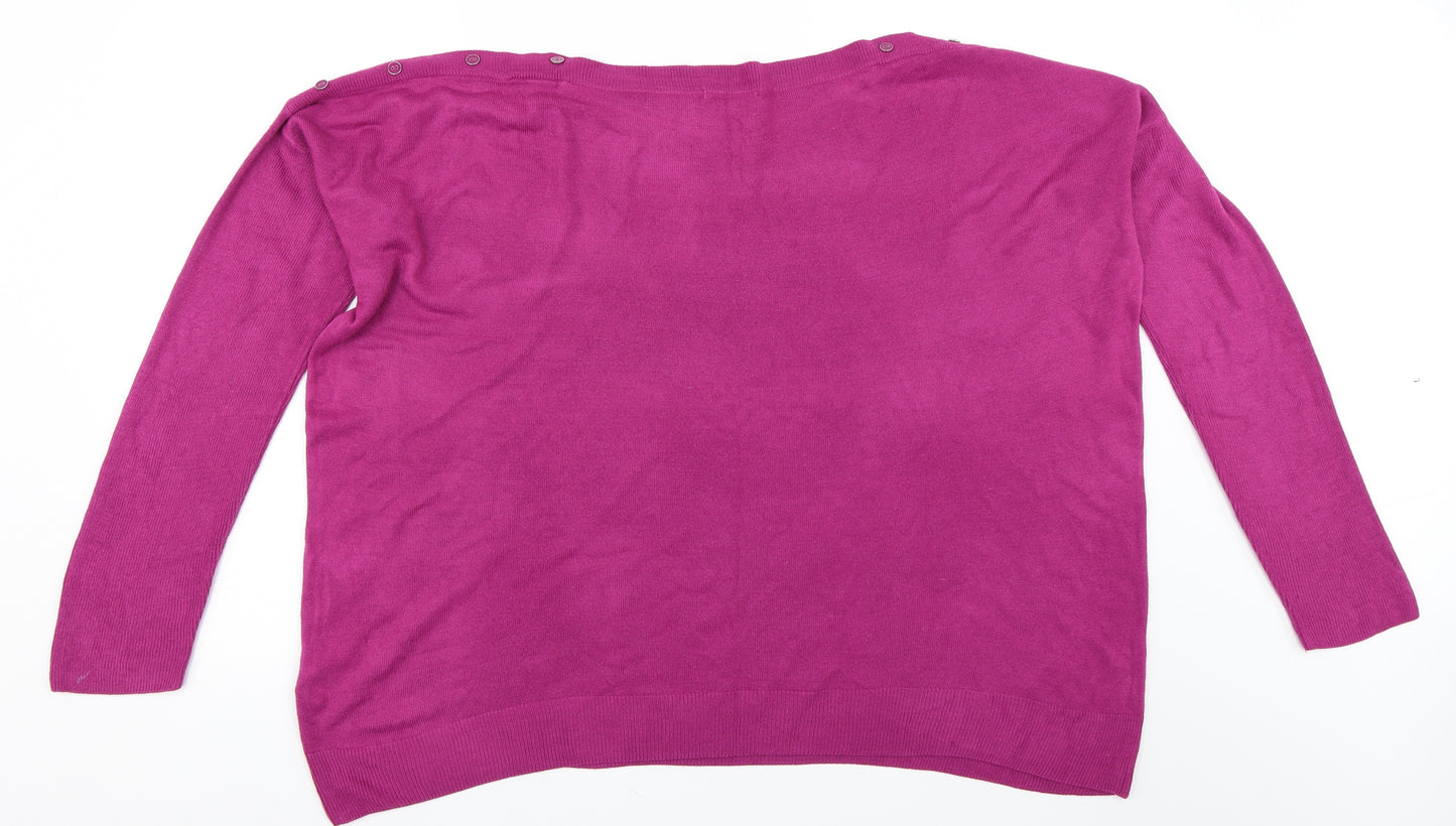 TU Womens Purple   Pullover Jumper Size 20