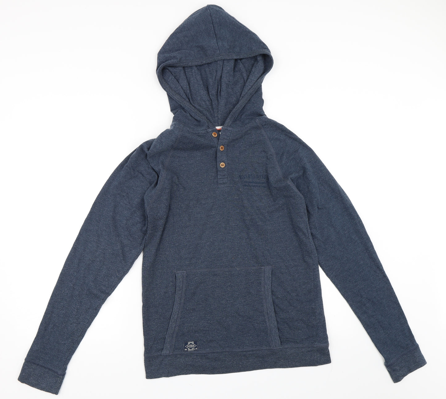 Diverse Mens Blue   Pullover Hoodie Size M