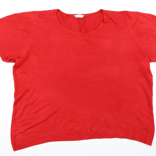 BHS Womens Red   Pullover Jumper Size 20