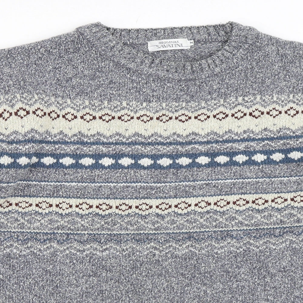 Savatini Mens Blue   Pullover Jumper Size M