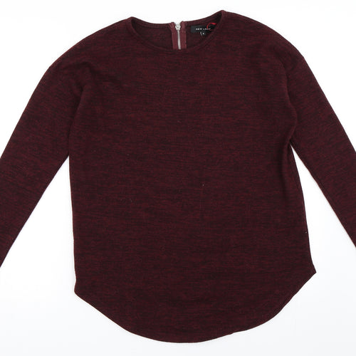 New Look Womens Red   Pullover Jumper Size S