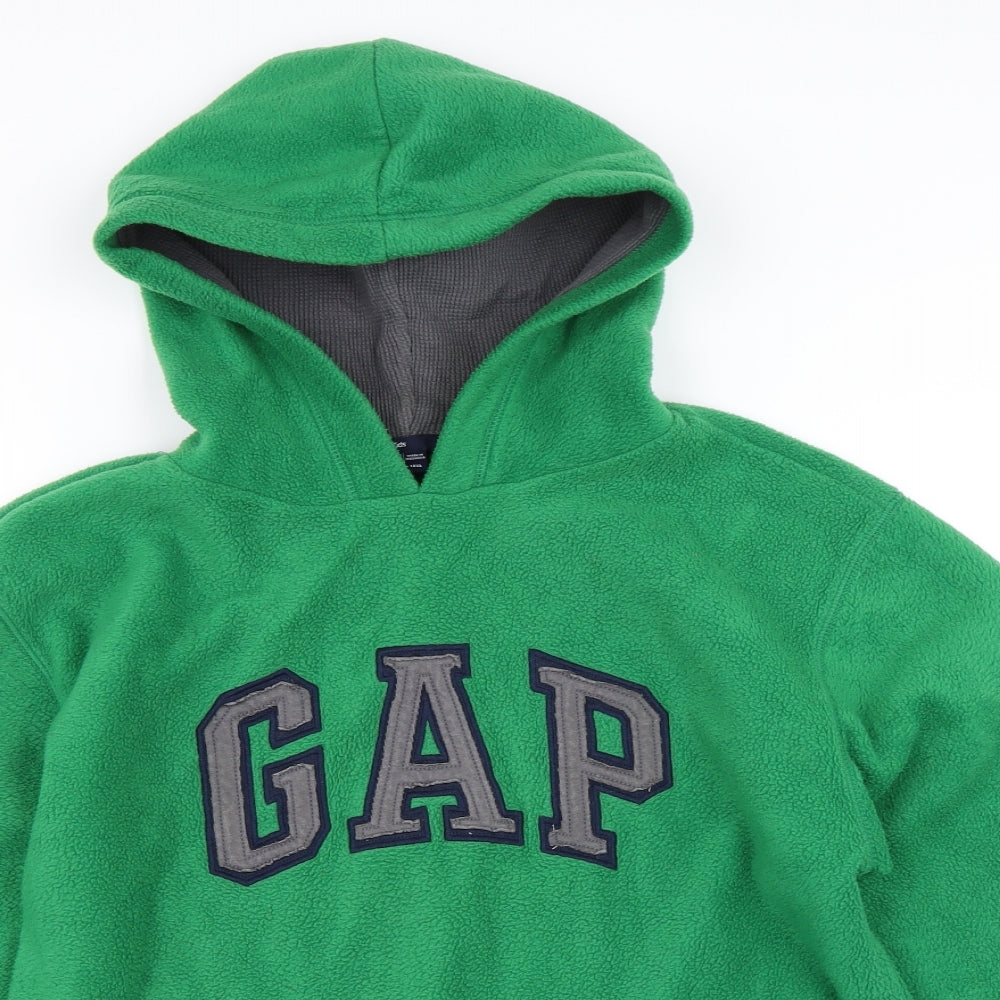 Gap Boys Green  Fleece Pullover Hoodie Size 13 Years