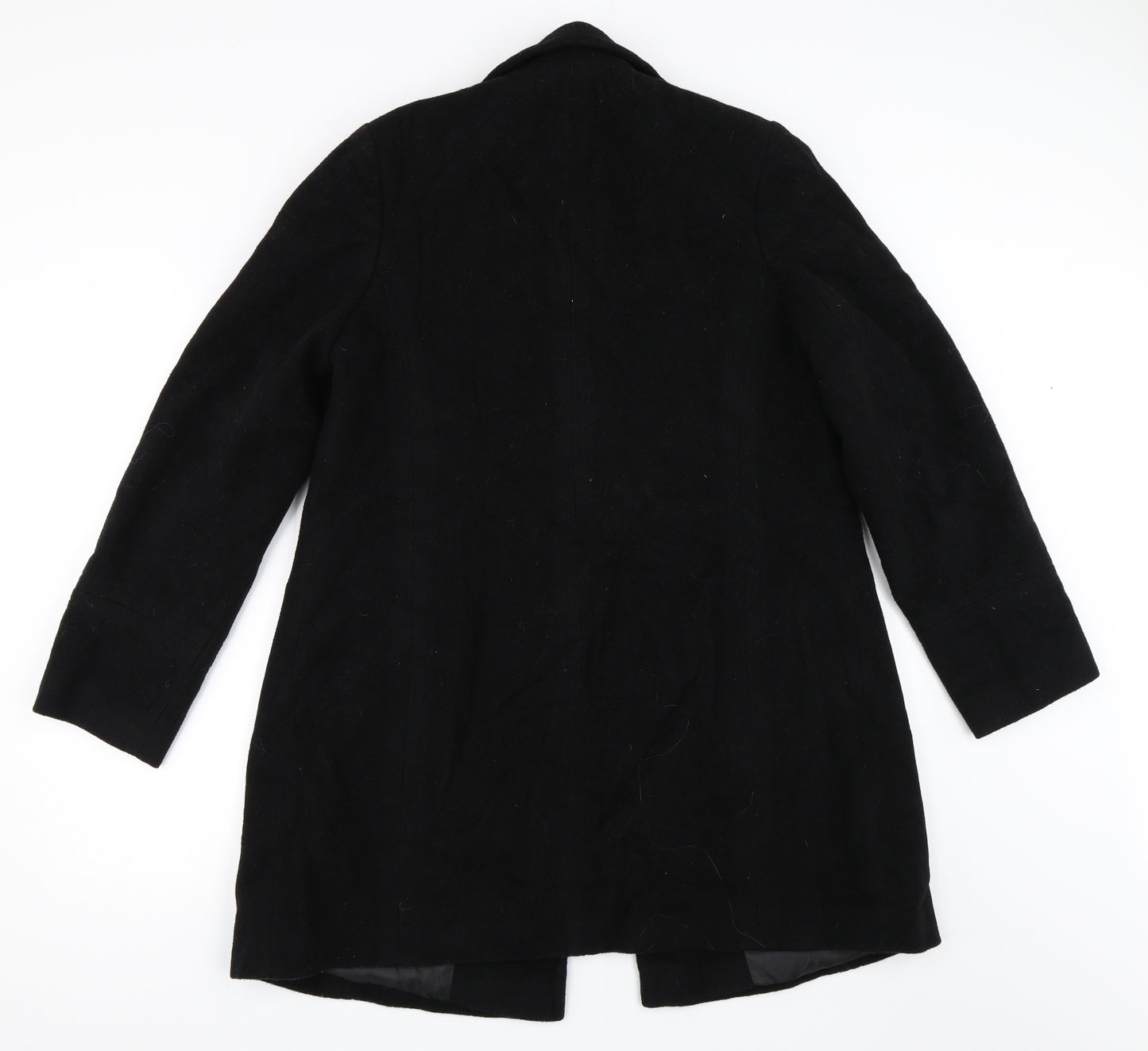 BHS Womens Black   Overcoat Coat Size 14