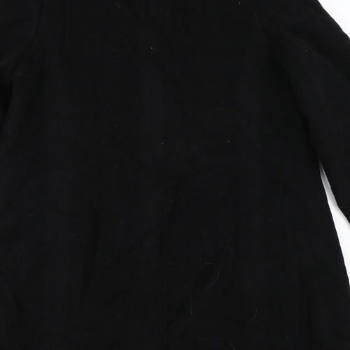 BHS Womens Black   Overcoat Coat Size 14