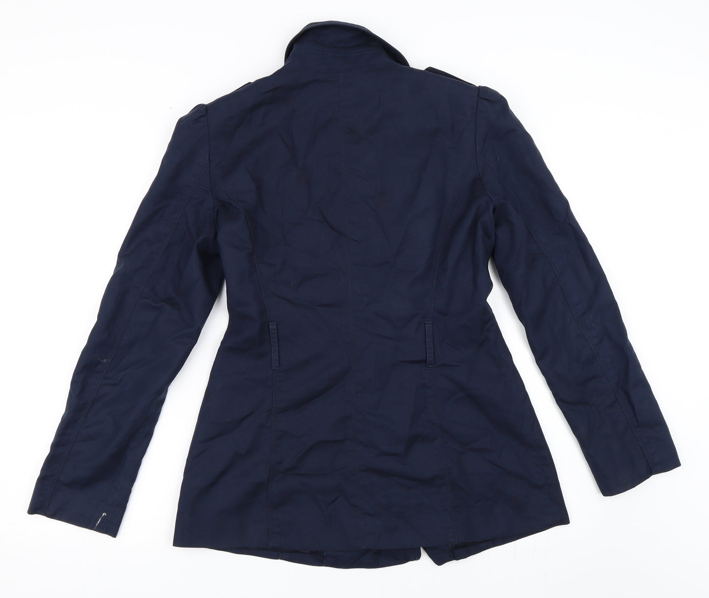 Oasis Womens Blue   Pea Coat Coat Size S