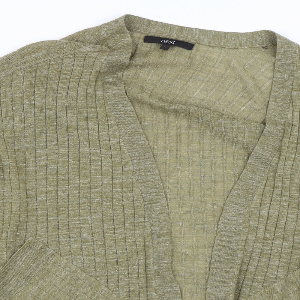 NEXT Womens Green   Cardigan Jumper Size L
