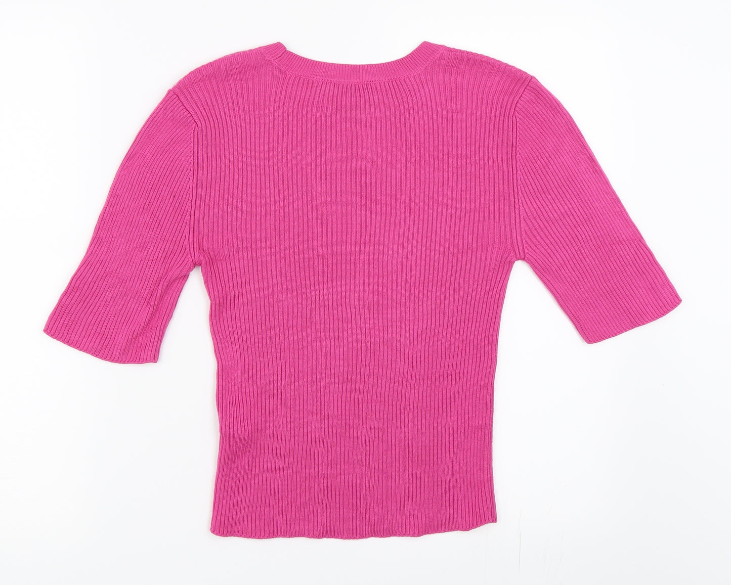 Topshop Womens Pink   Basic T-Shirt Size 12