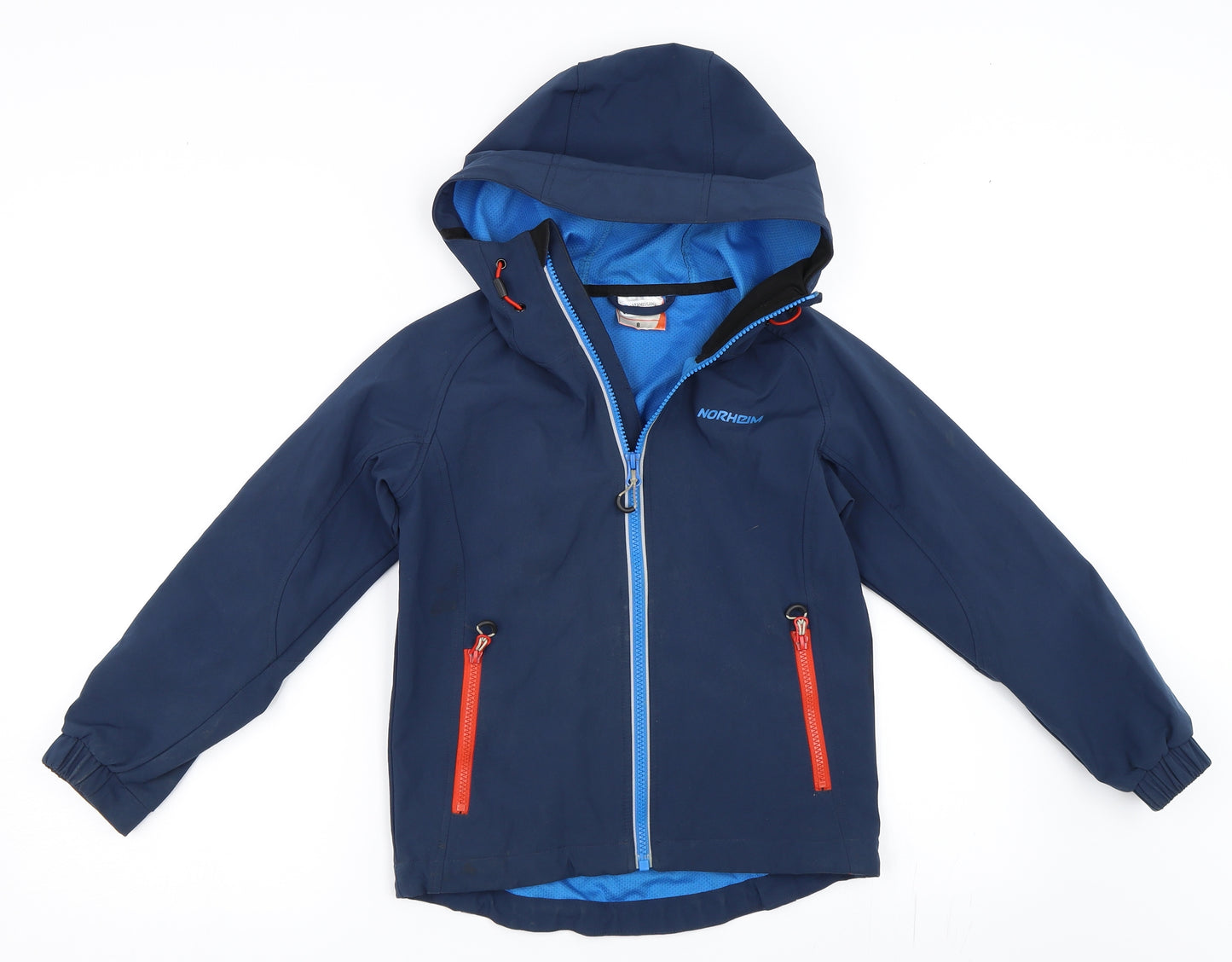 Norheim Boys Blue   Windbreaker Coat Size 8 Years