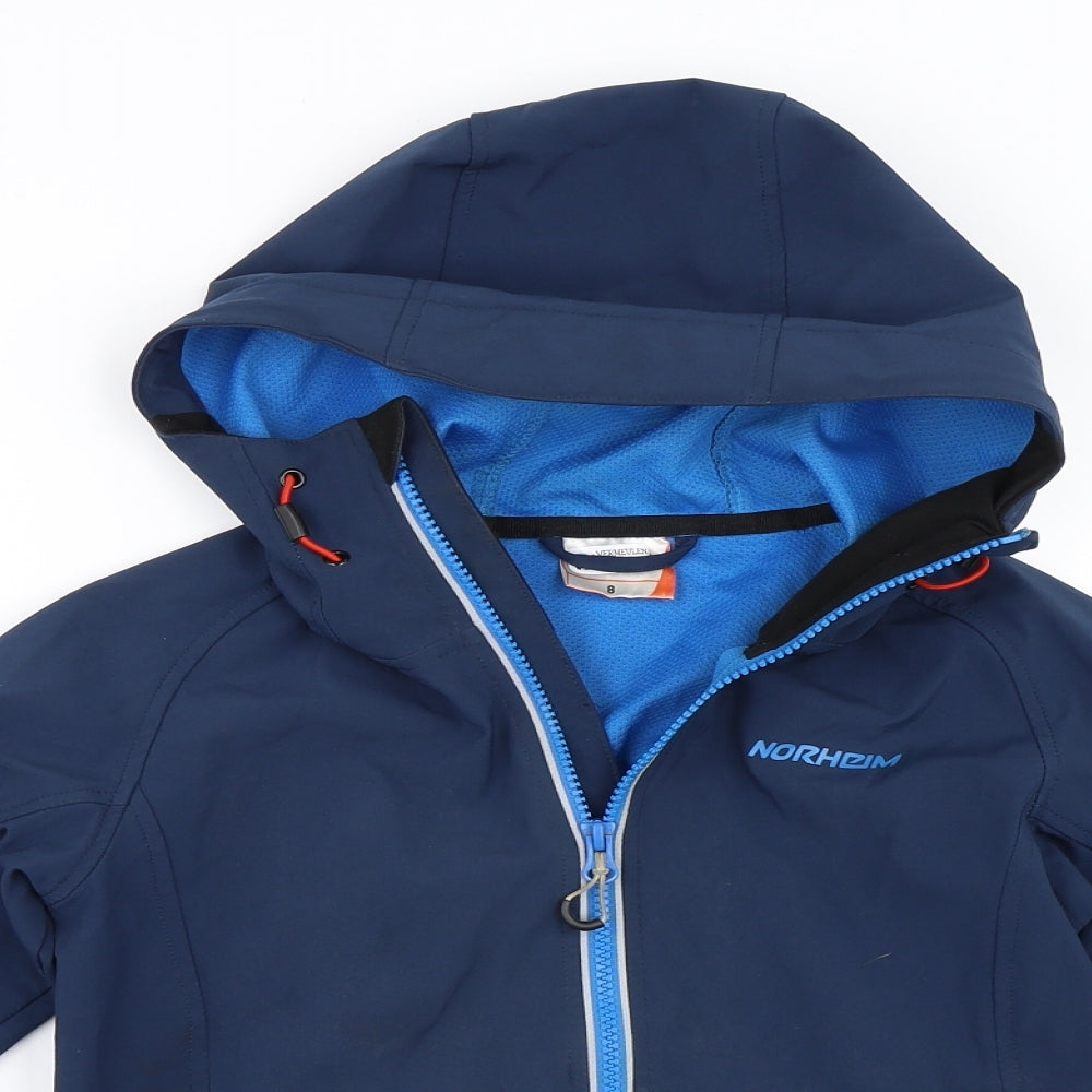 Norheim Boys Blue   Windbreaker Coat Size 8 Years