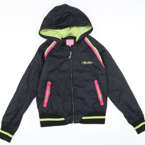 Henleys Womens Black   Windbreaker Coat Size S