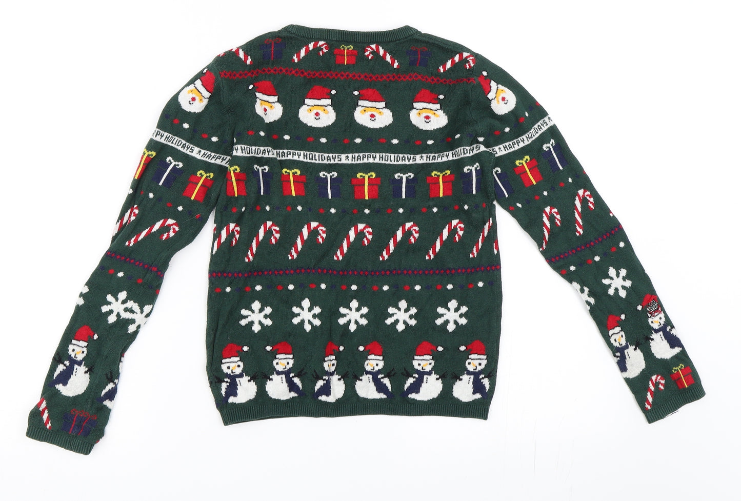H&M Boys Green   Pullover Jumper Size 7-8 Years  - Christmas jumper