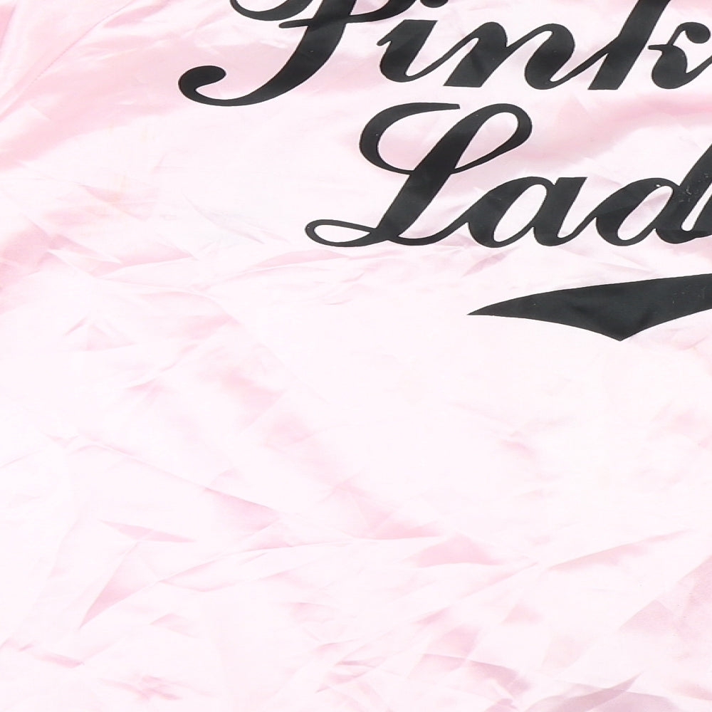 Preworn Womens Pink  Satin Bomber Jacket Jacket Size XL  - Pink Ladies