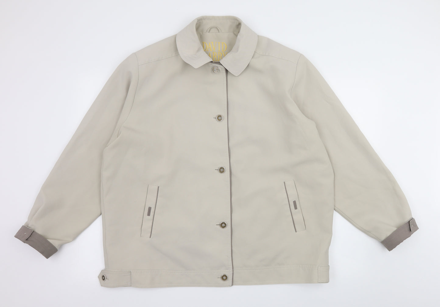 David Barry Womens Ivory   Jacket  Size 20