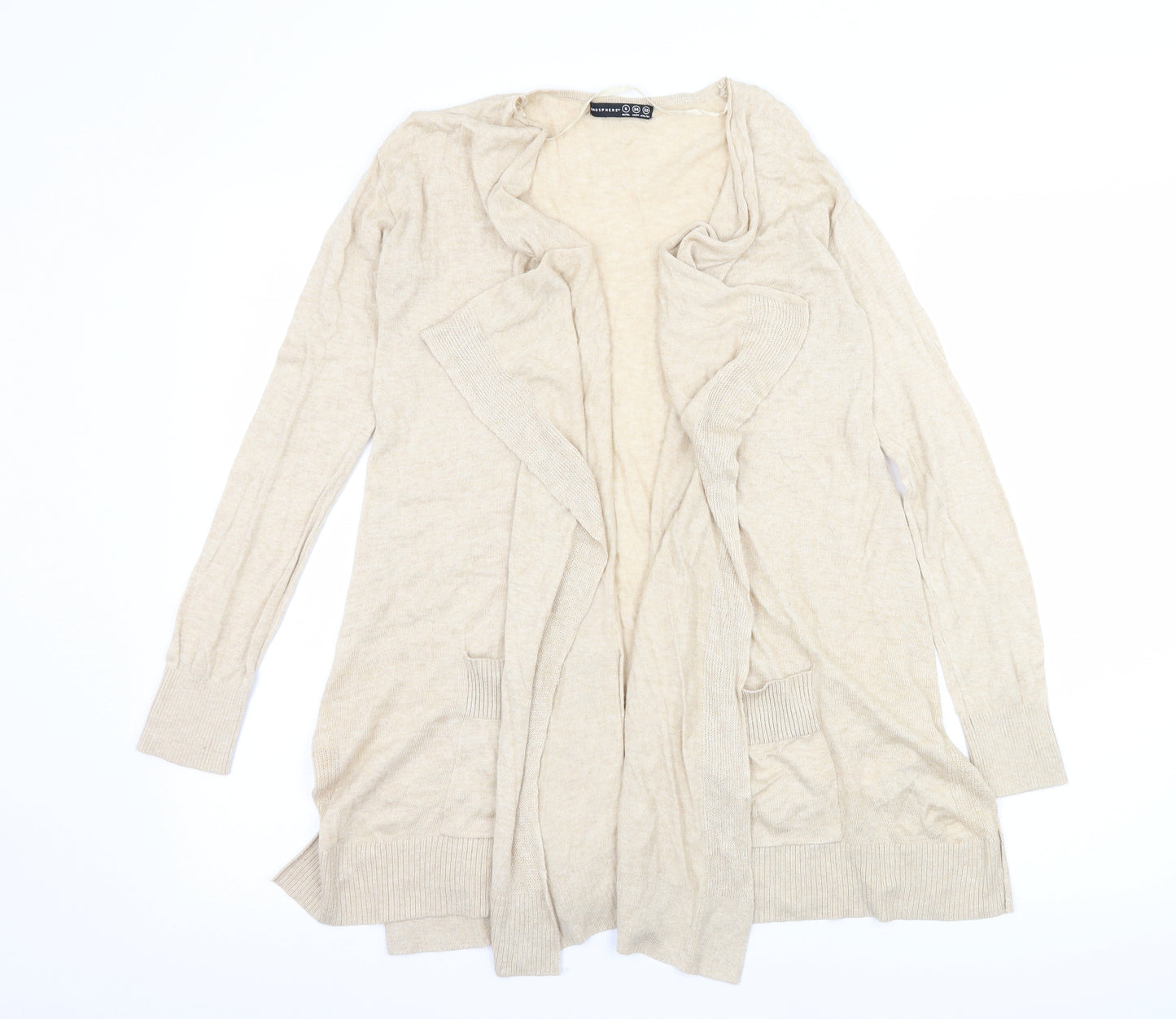 Atmosphere Womens Beige  Knit Cardigan Jumper Size 6