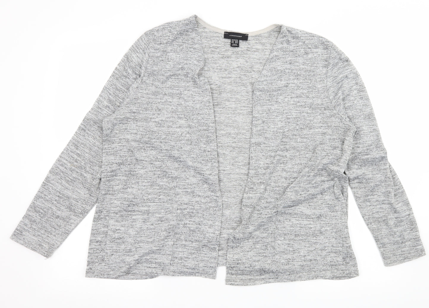 Atmosphere Womens Grey  Knit Cardigan Jumper Size 14