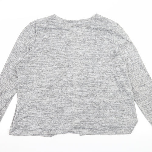 Atmosphere Womens Grey  Knit Cardigan Jumper Size 14