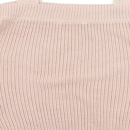 George Womens Pink  Knit Pullover Jumper Size 14  - Cut Out Shoulder