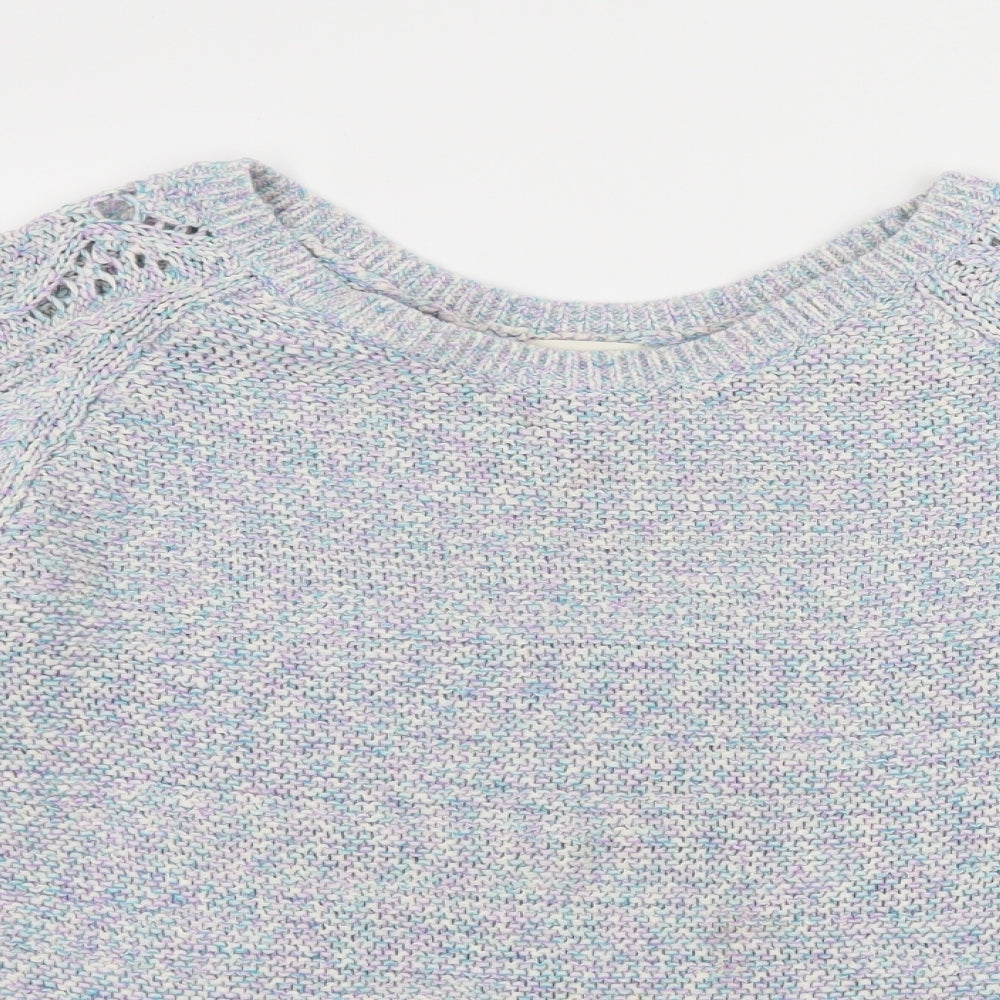 Marks and Spencer Womens Blue  Knit Pullover Jumper Size 14