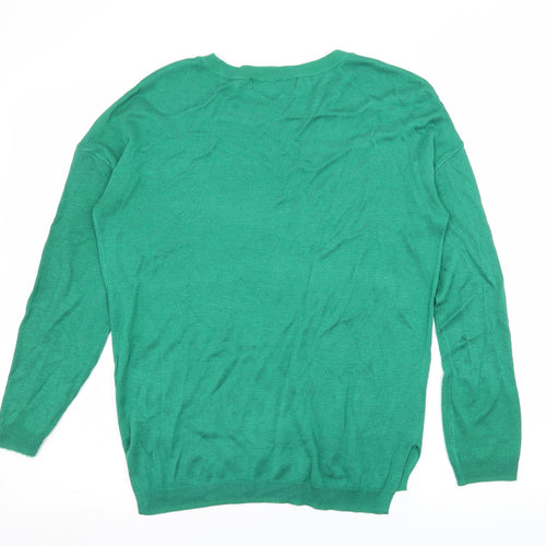 Marks and Spencer Womens Green  Knit Pullover Jumper Size S