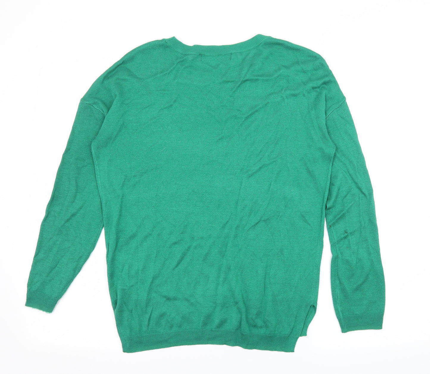 Marks and Spencer Womens Green  Knit Pullover Jumper Size S