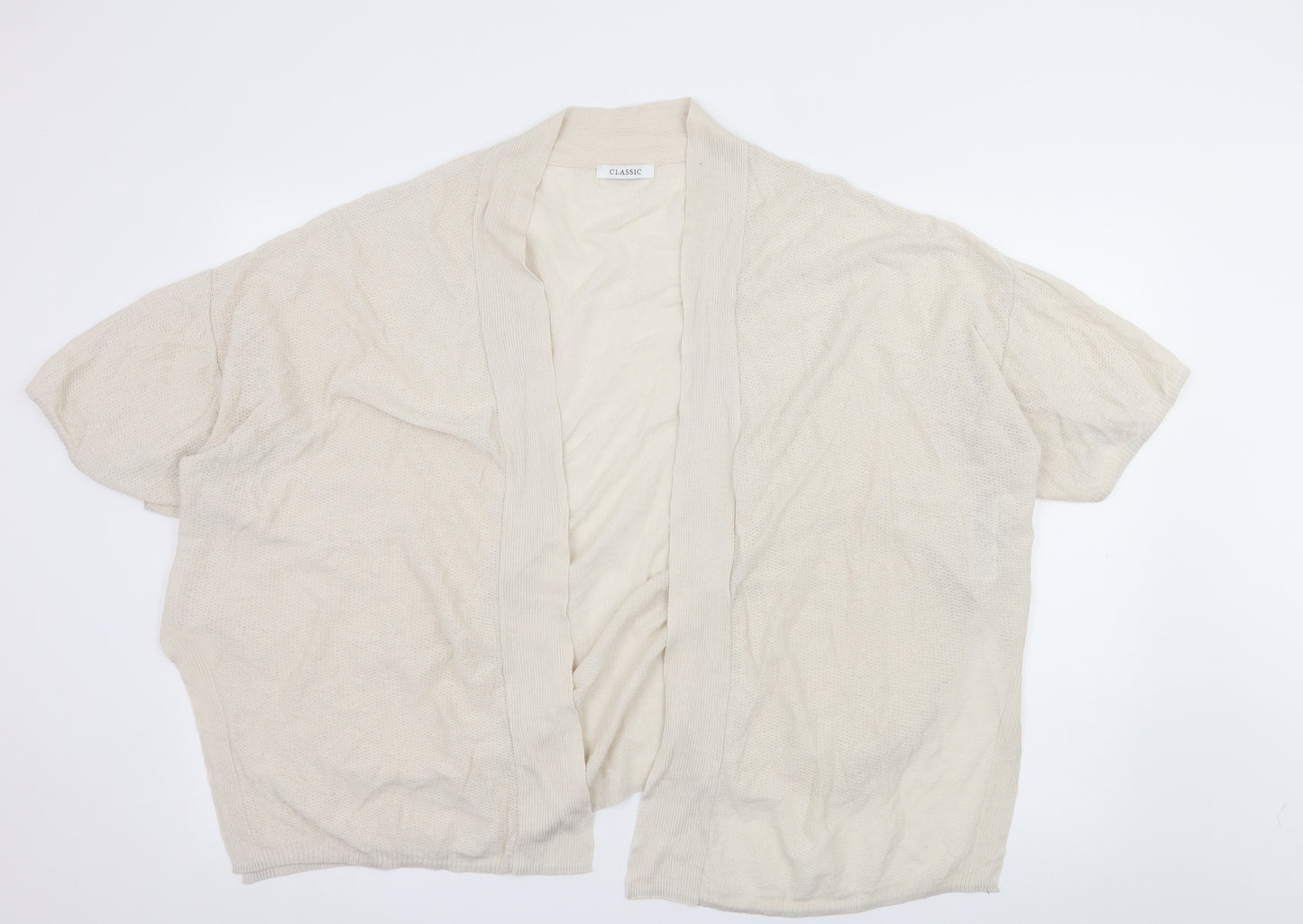 Marks and Spencer Womens Ivory  Knit Cardigan Jumper Size 20