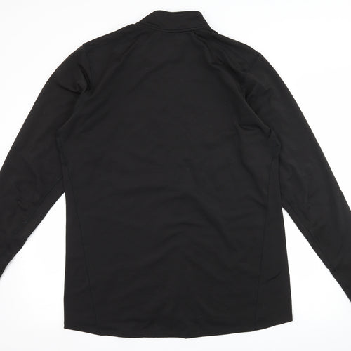 Pursue Fitness Mens Black  Jersey Full Zip Sweatshirt Size XL