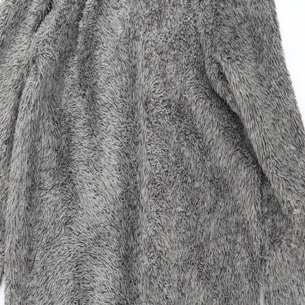 George Boys Grey Solid Microfibre  One Piece Size 8-9 Years  - Monster