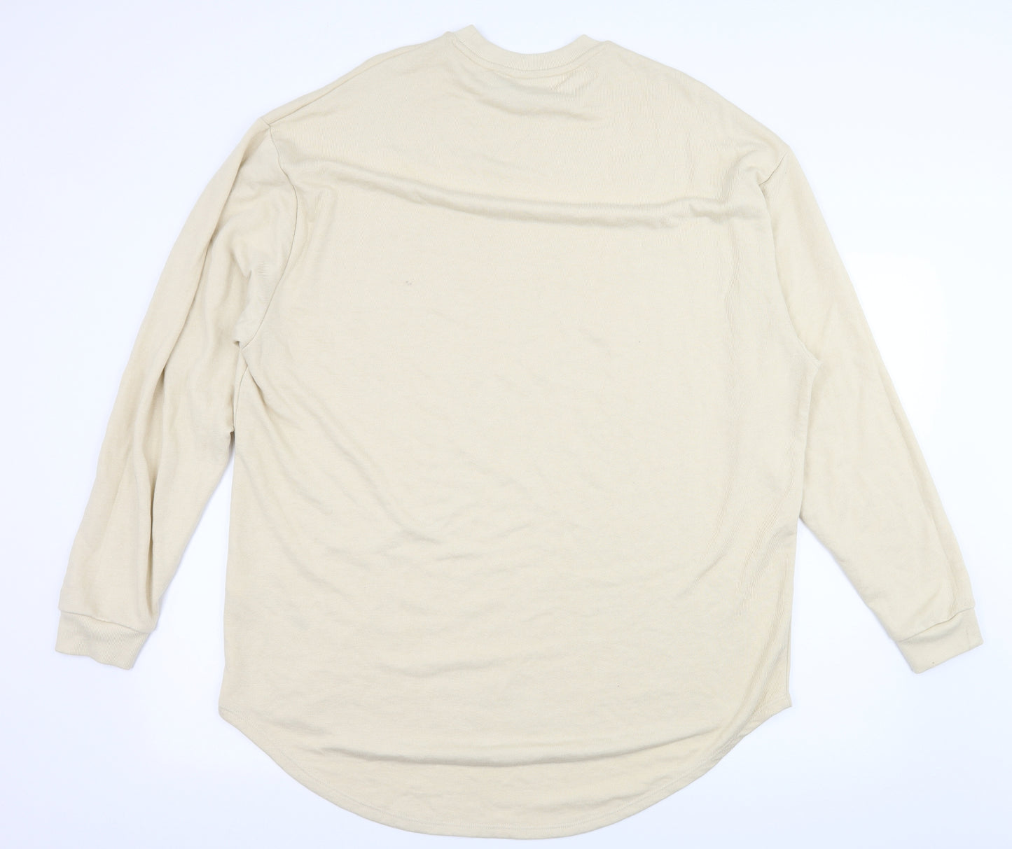 ASOS Womens Ivory  Jersey Pullover Sweatshirt Size M