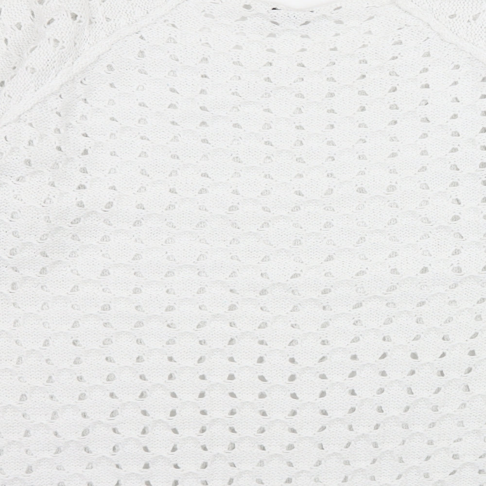 George Womens White  Knit Pullover Jumper Size 18