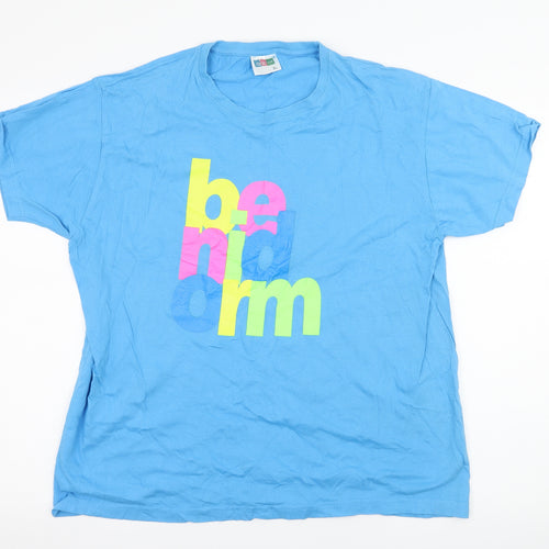 Anbor Mens Blue  Jersey  T-Shirt Size XL