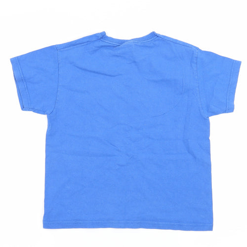 Fruit of the Loom Boys Blue  Jersey Basic T-Shirt Size 5-6 Years