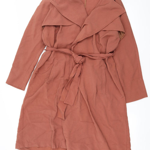 Miss Selfridge Womens Brown   Overcoat Coat Size 12