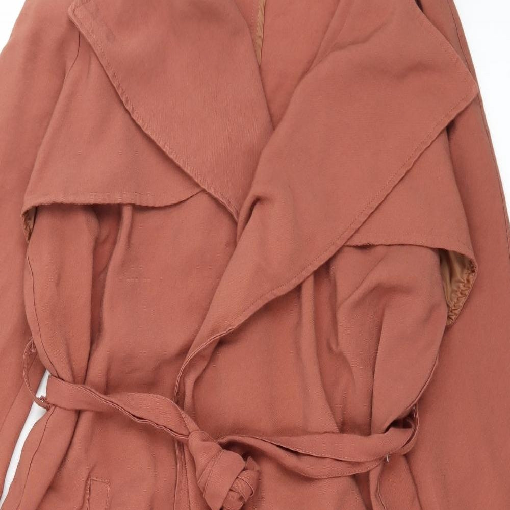 Miss Selfridge Womens Brown   Overcoat Coat Size 12