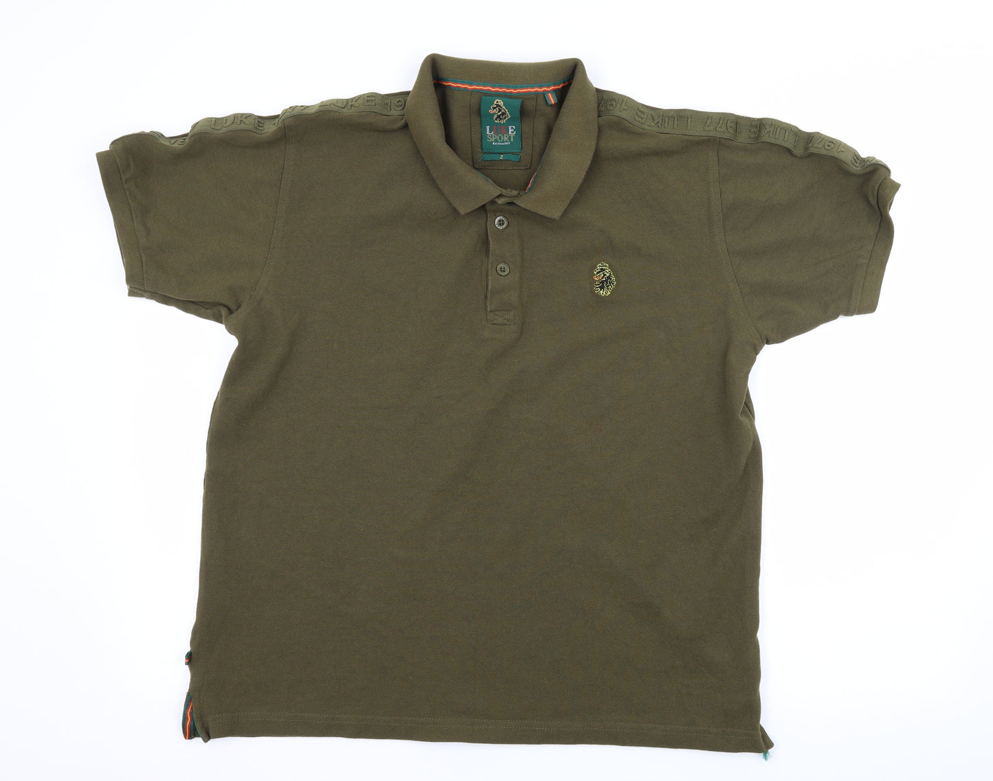 Luke Sport Mens Green  Jersey  Polo Size S
