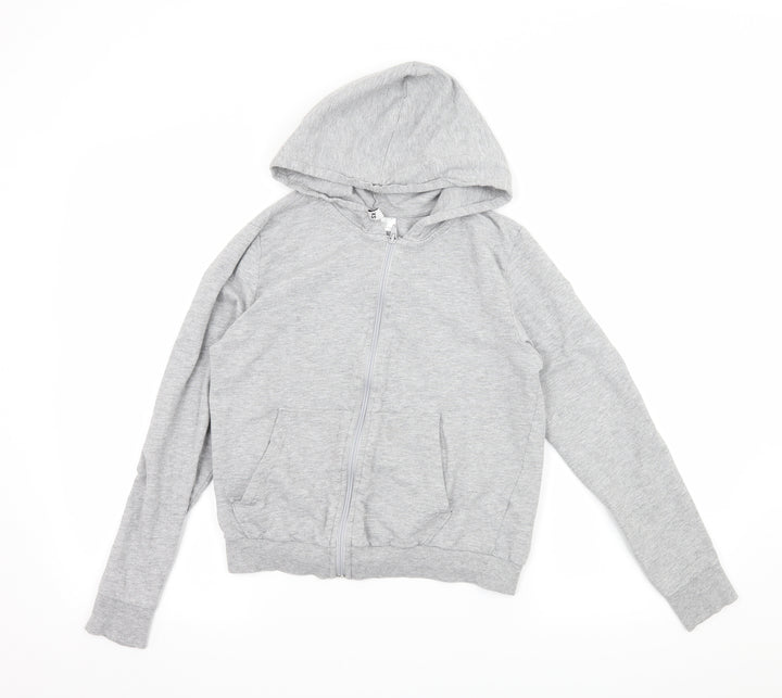 Divided by H&M Womens Grey  Jersey Full Zip Hoodie Size XS