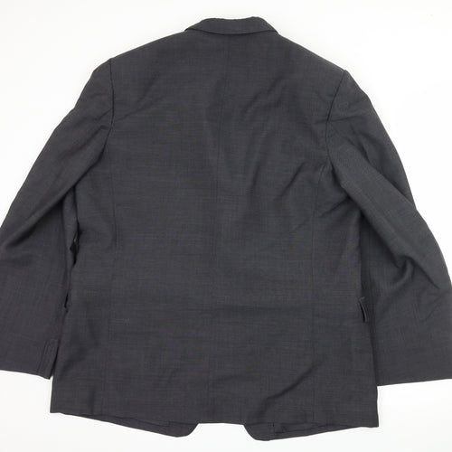Joseph Seminaia Mens Grey   Jacket Suit Jacket Size 2XL