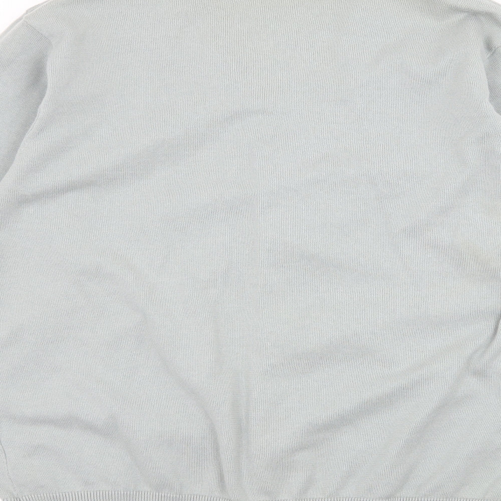 Petroleum Mens Blue  Knit Cardigan Jumper Size 2XL