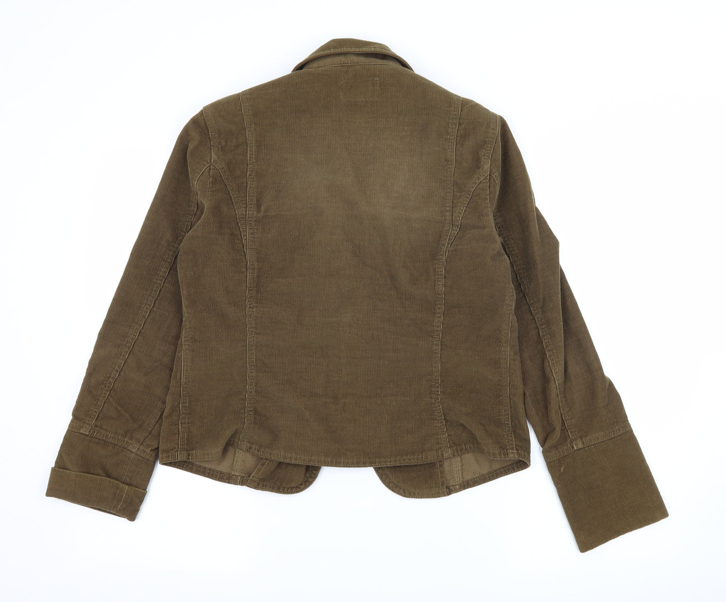 Per Un Womens Green  Corduroy Jacket  Size 14