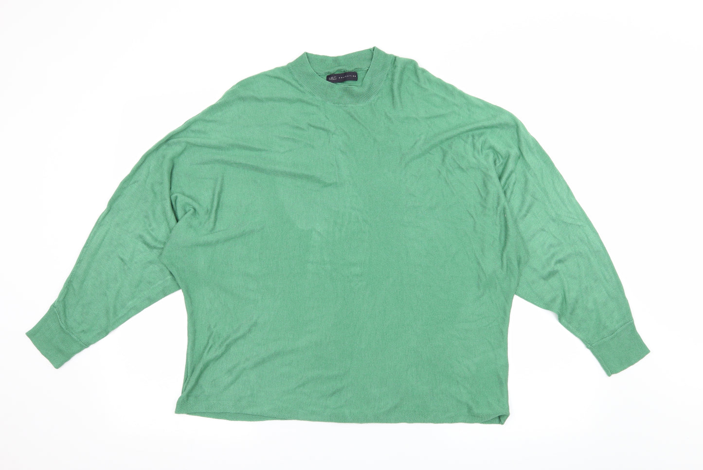 Marks and Spencer Womens Green  Knit Pullover Jumper Size L