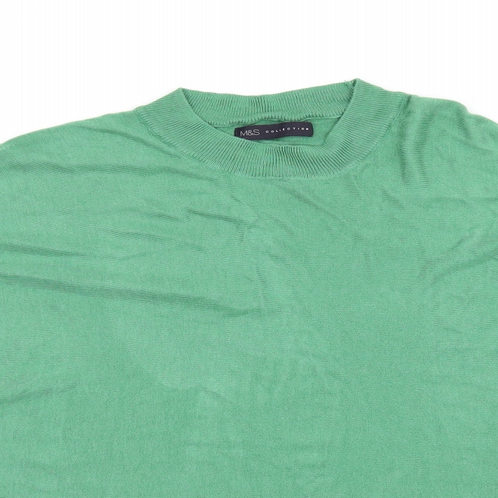 Marks and Spencer Womens Green  Knit Pullover Jumper Size L