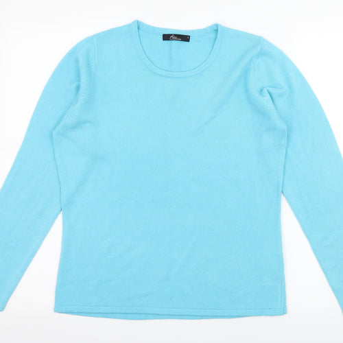Bonmarché Womens Blue  Knit Pullover Jumper Size S