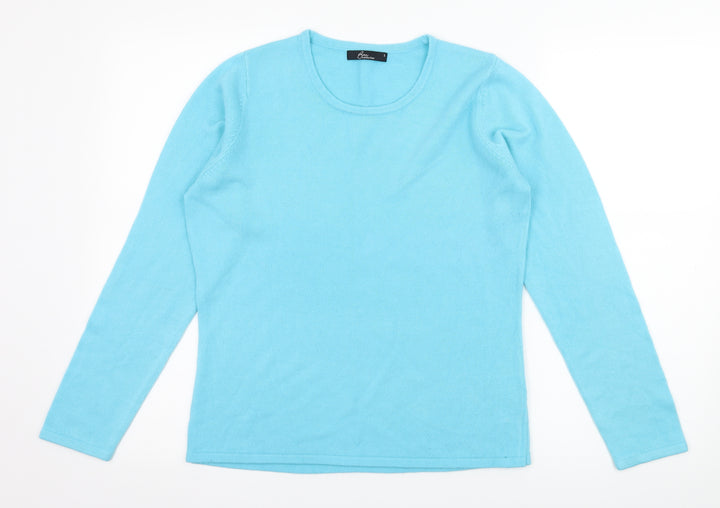 Bonmarché Womens Blue  Knit Pullover Jumper Size S