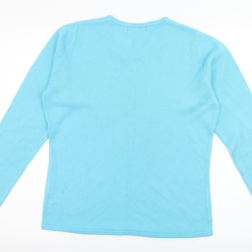 Bonmarché Womens Blue  Knit Pullover Jumper Size S