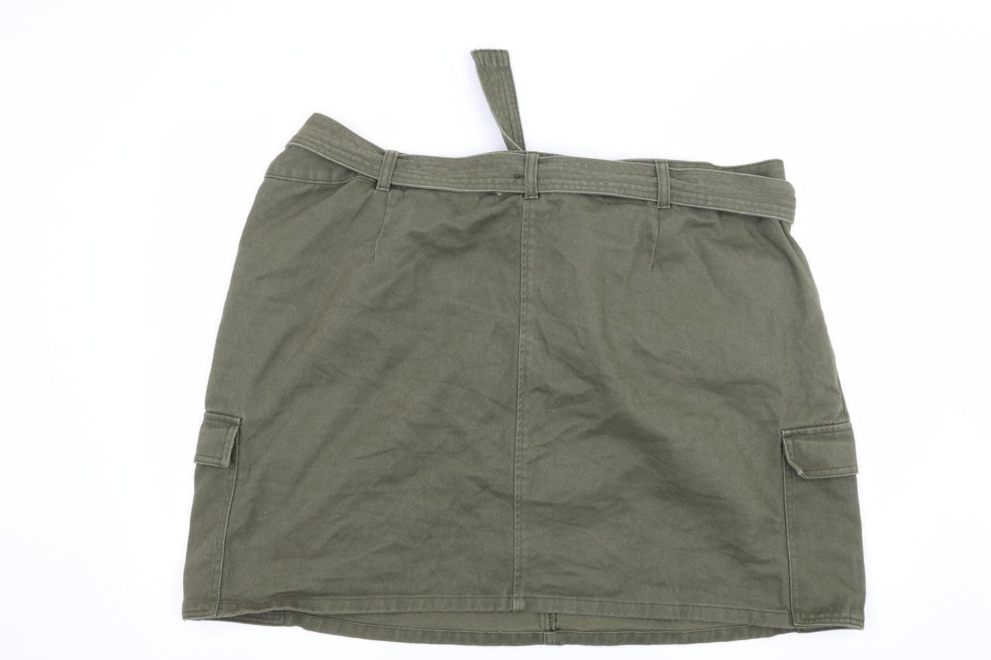 George Womens Green  Denim A-Line Set Size 24