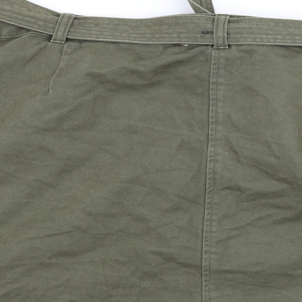 George Womens Green  Denim A-Line Set Size 24