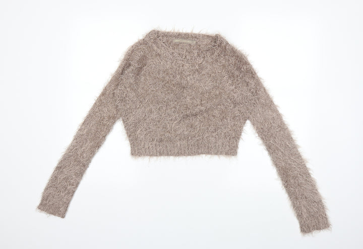 NEXT Womens Grey Knit Pullover Jumper Size 8