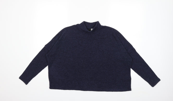 H&M Womens Blue  Knit Pullover Jumper Size XS