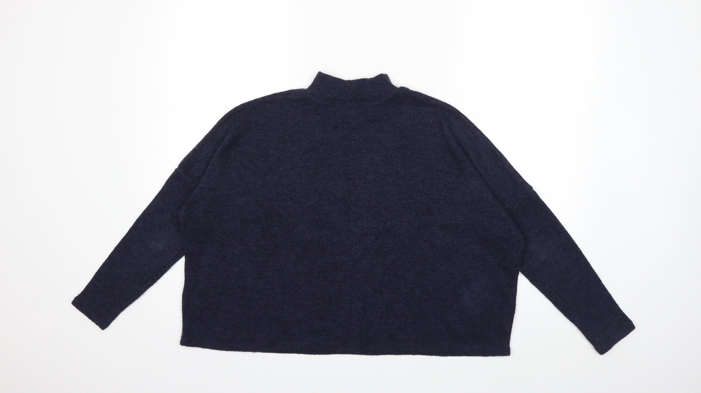 H&M Womens Blue  Knit Pullover Jumper Size XS