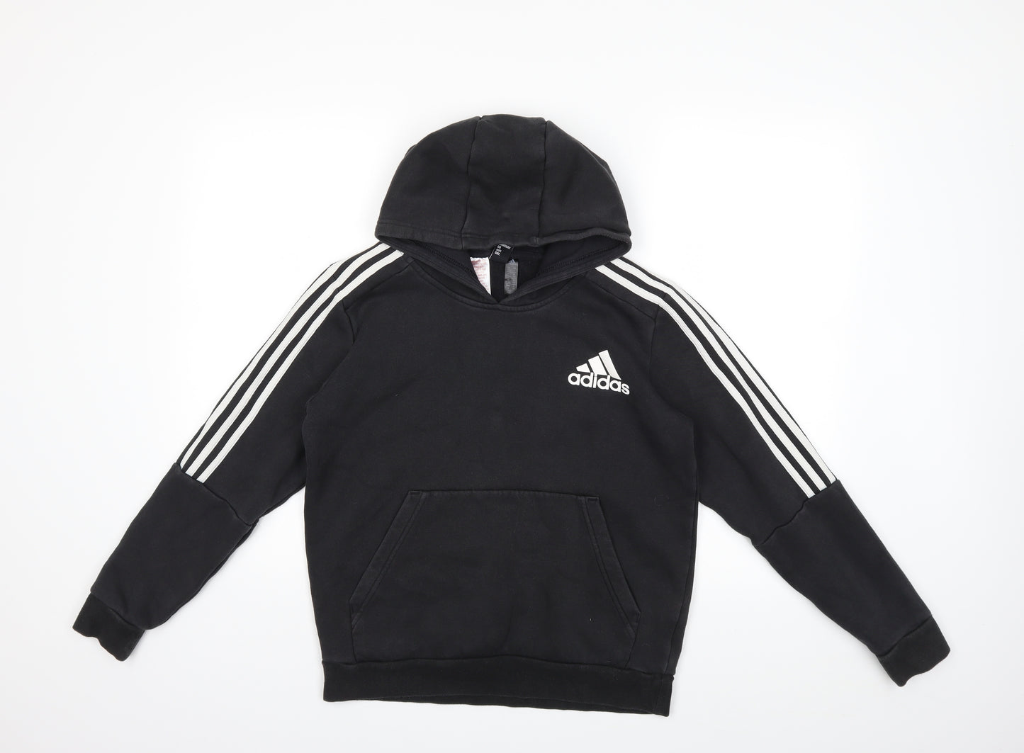 adidas Boys Black   Pullover Hoodie Size 13-14 Years